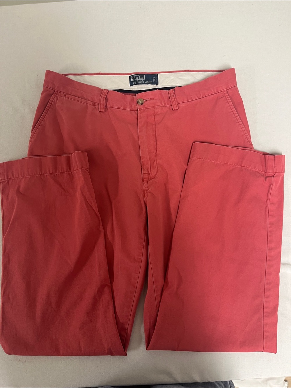 Polo by Ralph Lauren Men's Coral-Red Chino Pants